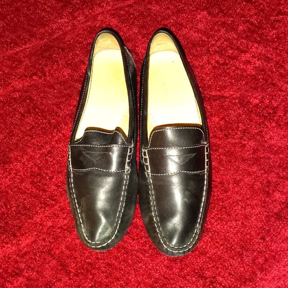Cole Haan Black Leather Loafers